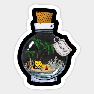 Campground in a Bottle Sticker